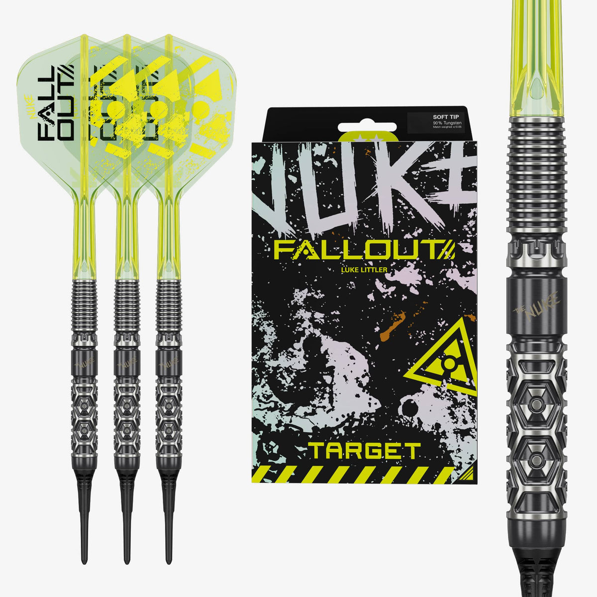 Target Luke Littler Darts - Soft Tip - 90% Tungsten - Fallout 19g
