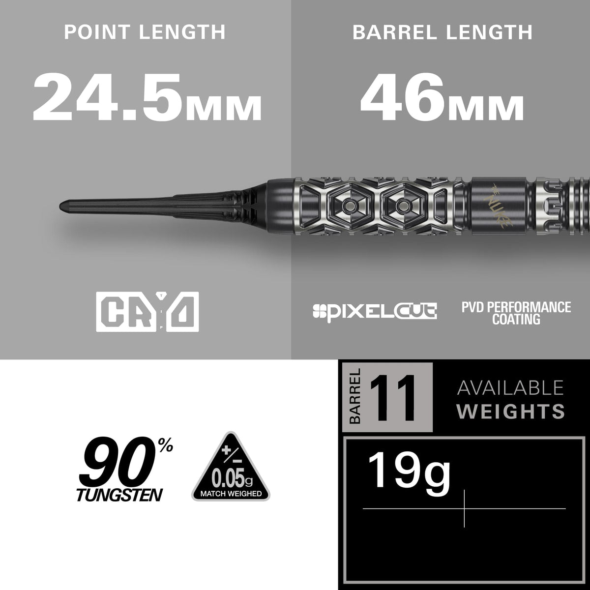 Target Luke Littler Darts - Soft Tip - 90% Tungsten - Fallout 19g