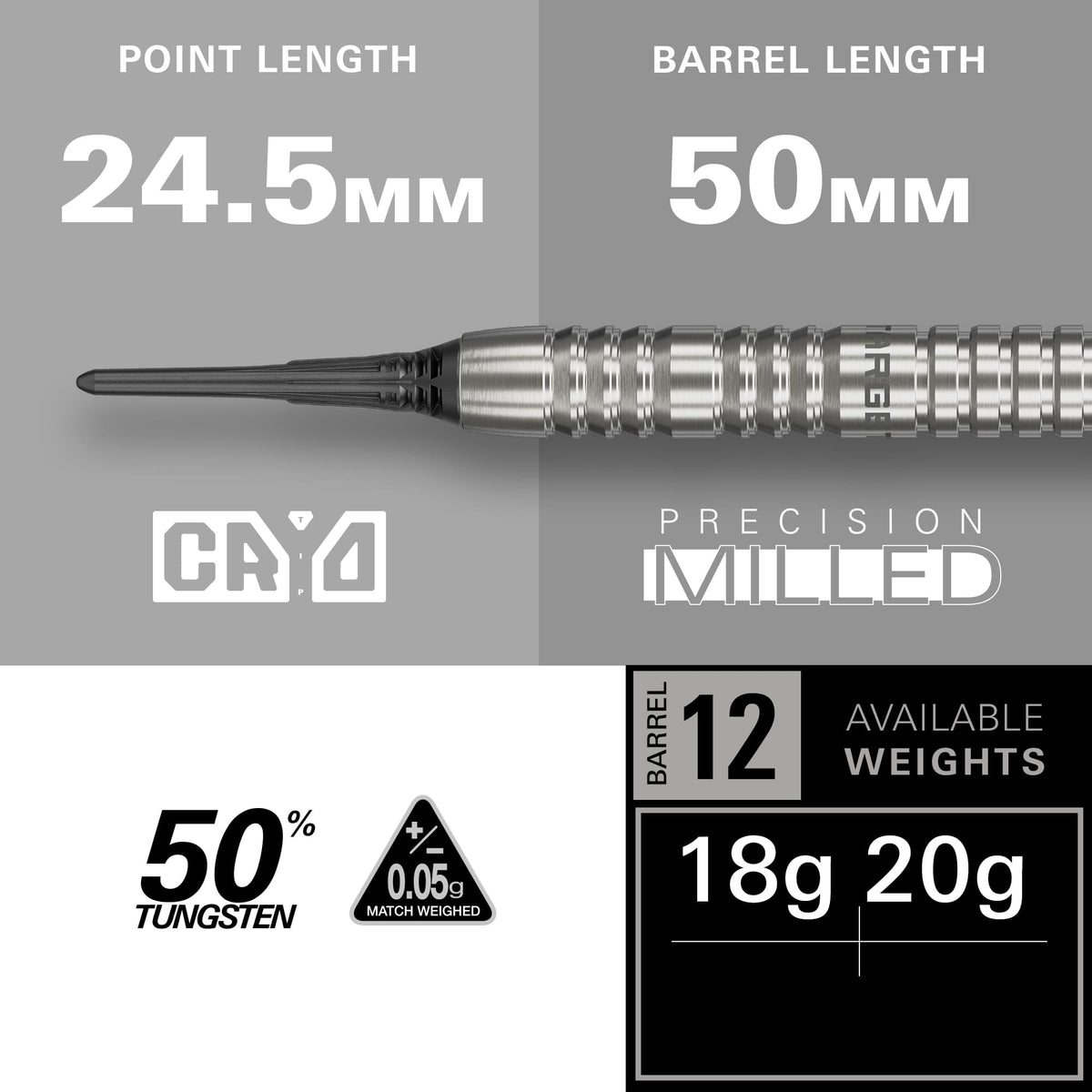 Target Group Ø Darts - Soft Tip - 50% Tungsten - SP12