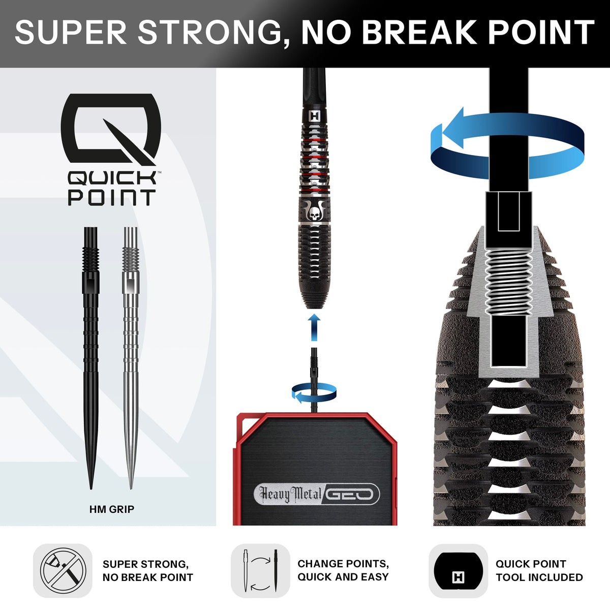 Harrows Ryan Searle Darts - Steel Tip - 90% Tungsten - Geo