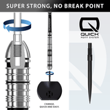 Harrows Supergrip QP Darts - Steel Tip - 90% Tungsten