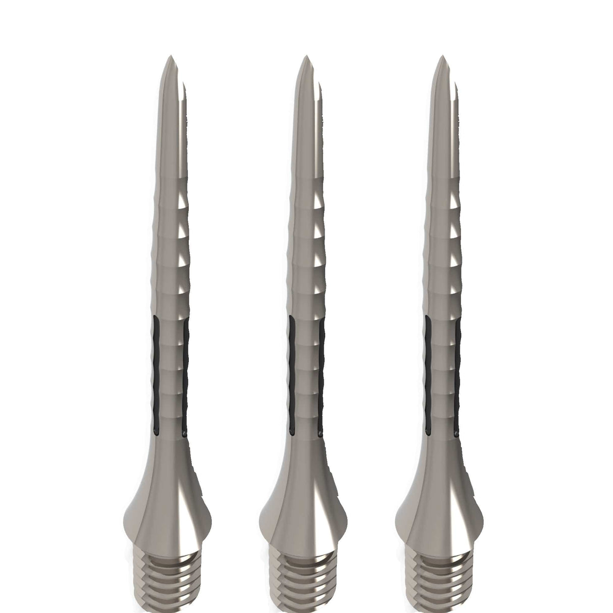 Caliburn Bamboo Conversion Points - Screw In - Soft Tip to Steel Tip - Silver & Black