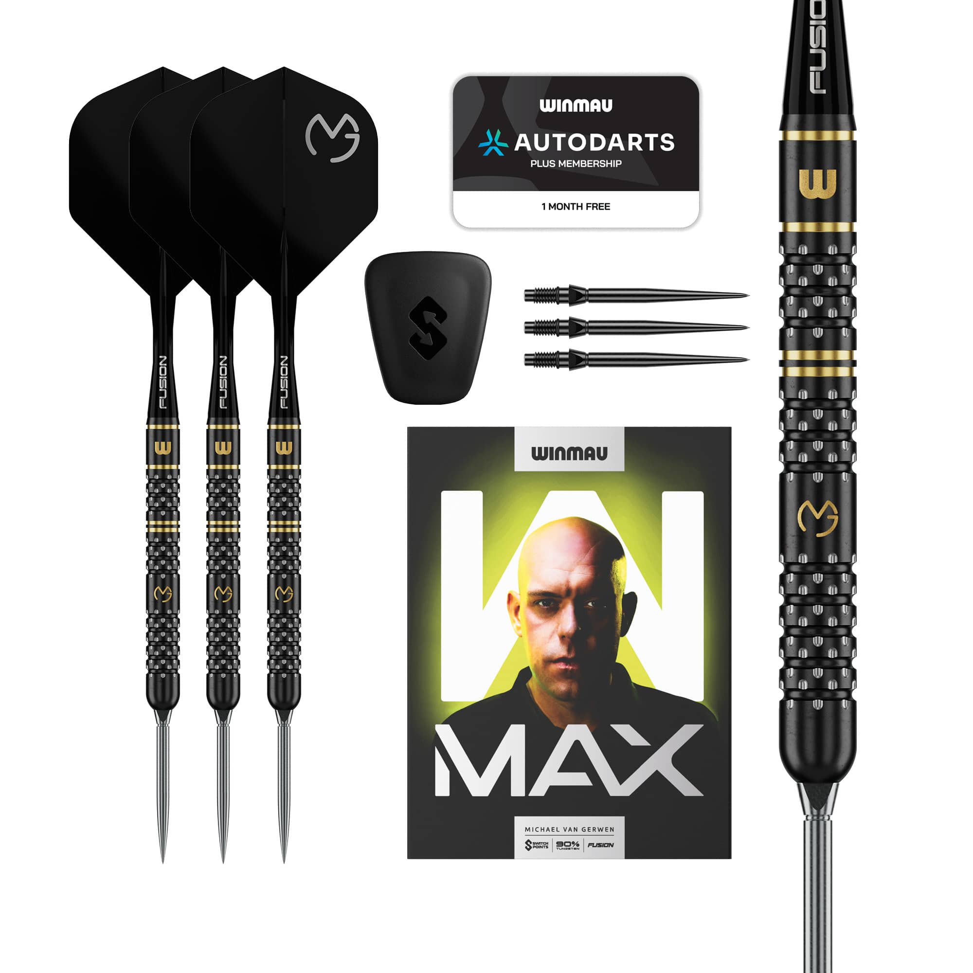 Winmau Michael van Gerwen Switch Darts - Steel Tip - 90% Tungsten - W-