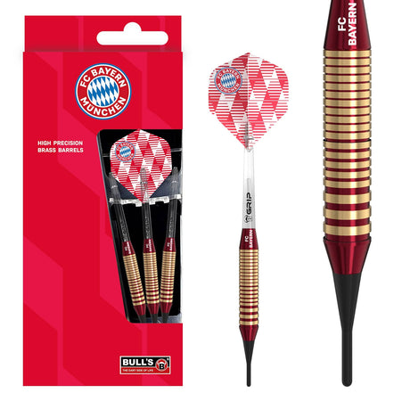 BULLS FC Bayern Darts - Soft Tip - Brass 18g