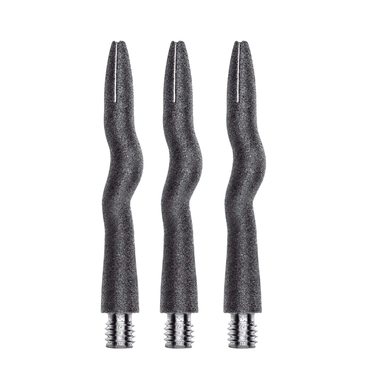 Caliburn Curly Dart Shafts - Aluminium - Sandblasted