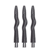 Caliburn Curly Dart Shafts - Aluminium - Sandblasted