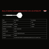 Bulls Mario Vandenbogaerde Darts - Steel Tip - 90% Tungsten - E3