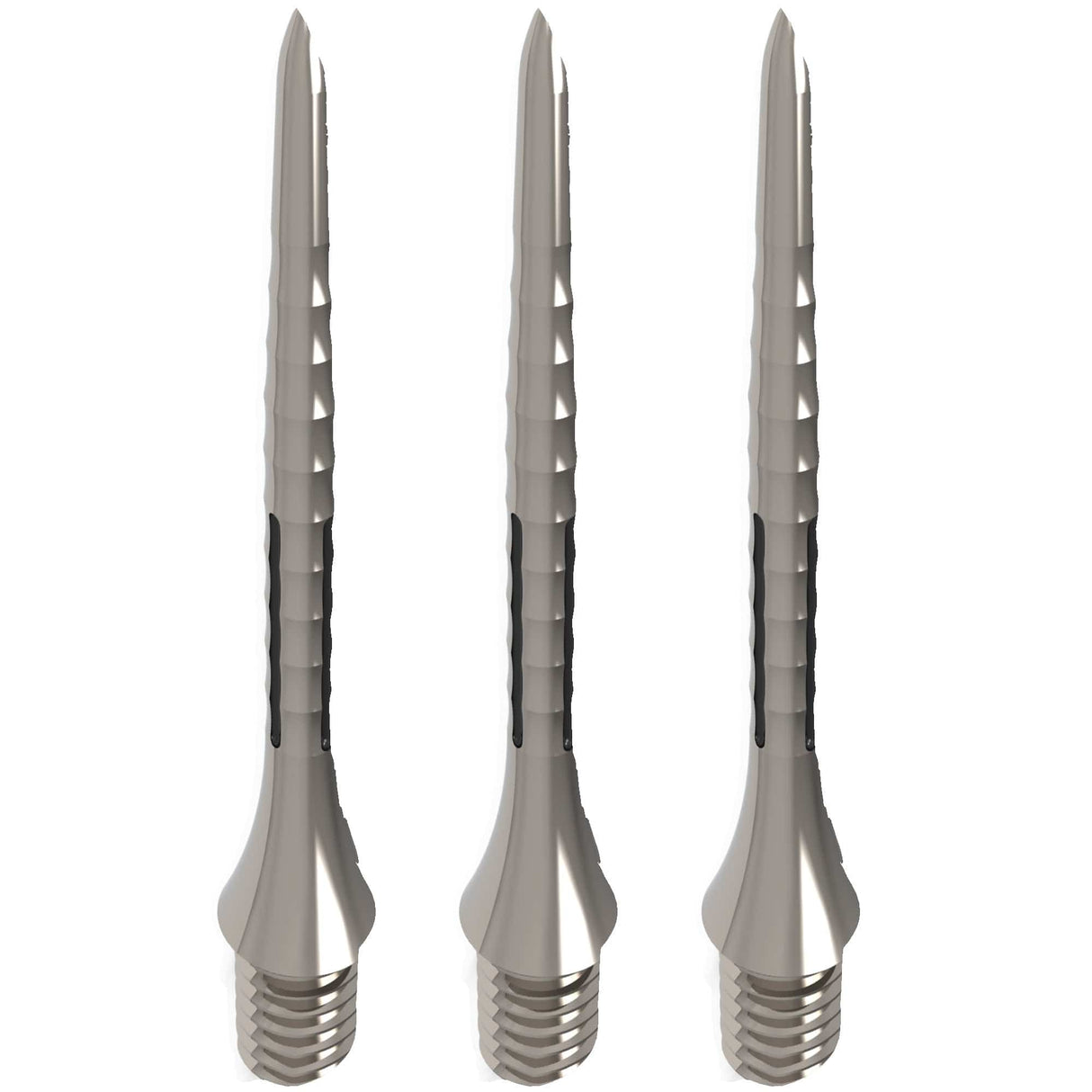 Caliburn Bamboo Conversion Points - Screw In - Soft Tip to Steel Tip - Silver & Black