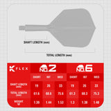 Target K-Flex Dart Flights - 2026 - Standard No6