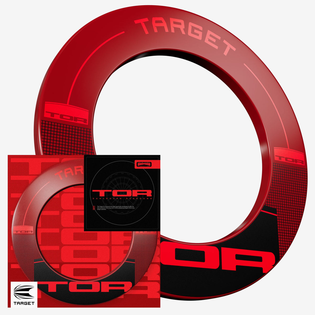 Target Tor Dartboard Surround - Red