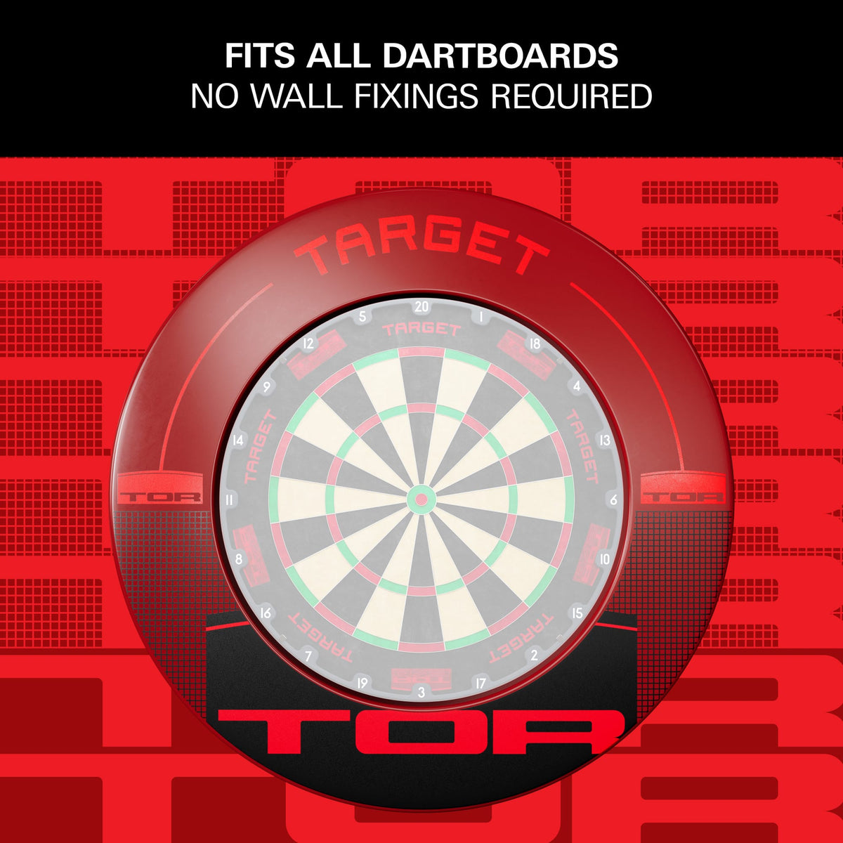 Target Tor Dartboard Surround - Red