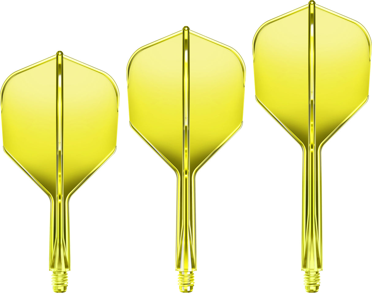 Goat A1R Dart Flights - Moulded Flight & Shaft System - Standard No6 - Yellow