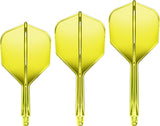 Goat A1R Dart Flights - Moulded Flight & Shaft System - Standard No6 - Yellow