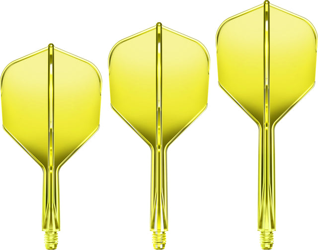Goat A1R Dart Flights - Moulded Flight & Shaft System - Standard No6 - Yellow