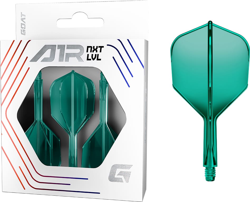 Goat A1R Dart Flights - Moulded Flight & Shaft System - Standard No6 - Green