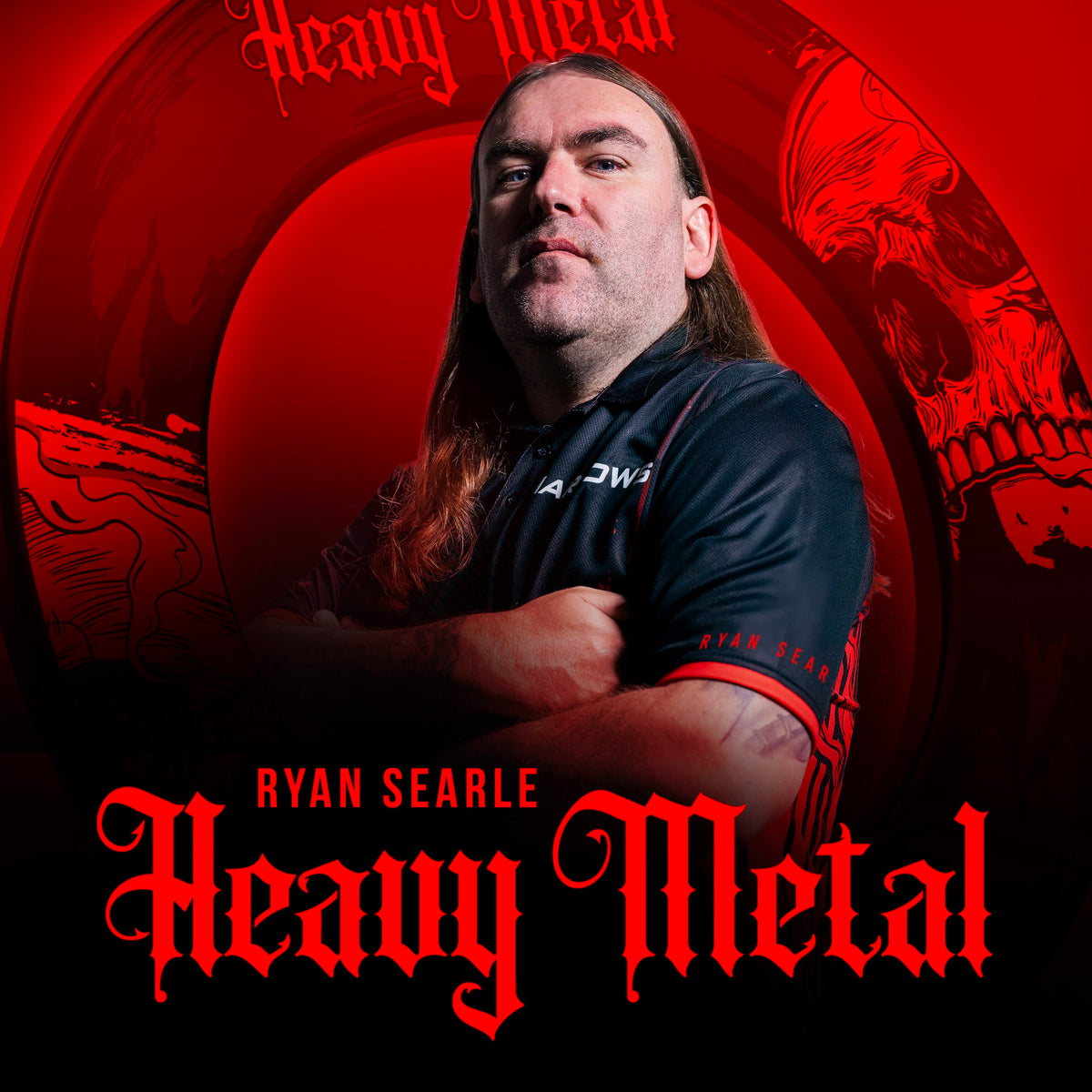 Harrows Dartboard Surround - Ryan Searle - Heavy Metal
