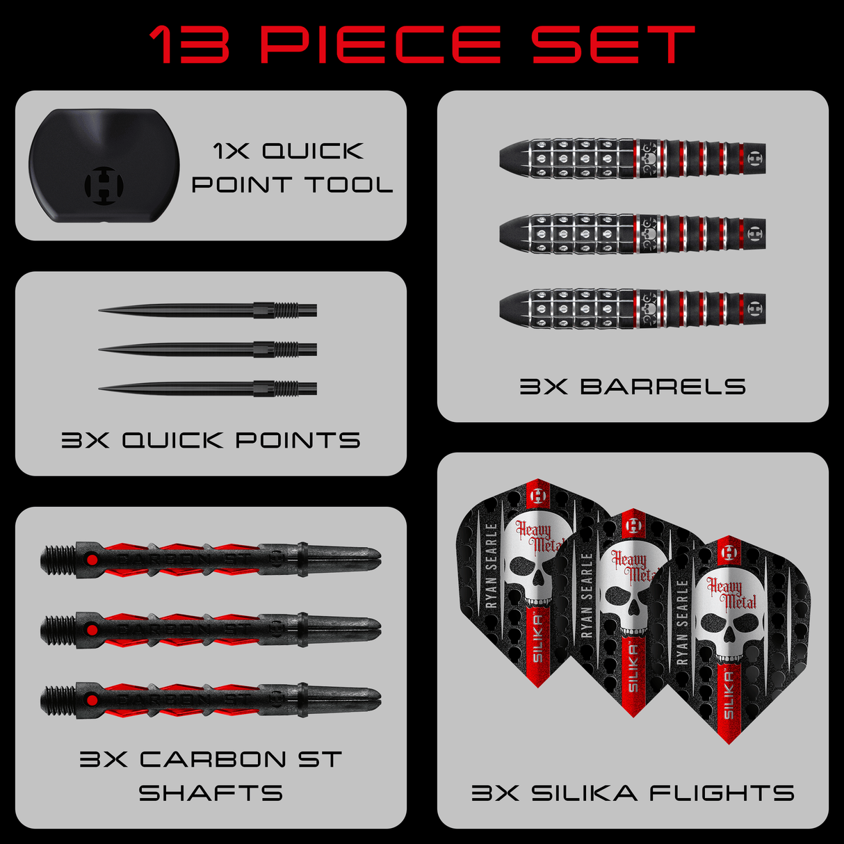 Harrows Ryan Searle Darts - Steel Tip - 90% Tungsten - Series 3