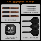 Harrows Wolfram Trinity Darts - Steel Tip - 97% Tungsten