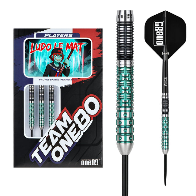 One80 Ludo Le Mat Darts - Steel Tip - 90% Tungsten
