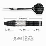 One80 Luxor II Darts - Steel Tip -90% Tungsten - Theta