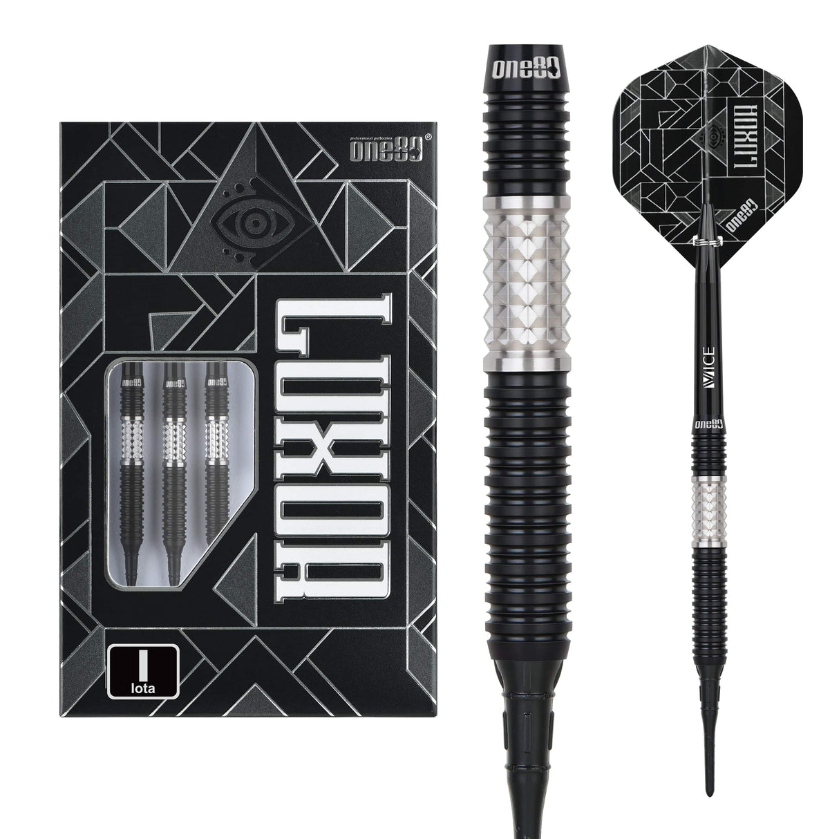 One80 Luxor II Darts - Soft Tip -90% Tungsten - Iota 18g