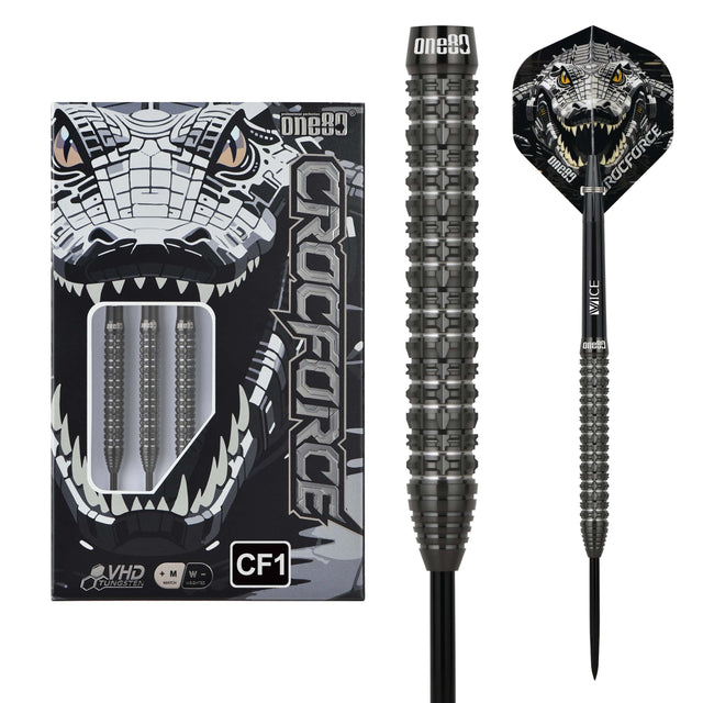 One80 Crocforce Darts - Steel Tip - 90% Tungsten - CF1