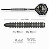 One80 Crocforce Darts - Steel Tip - 90% Tungsten - CF1