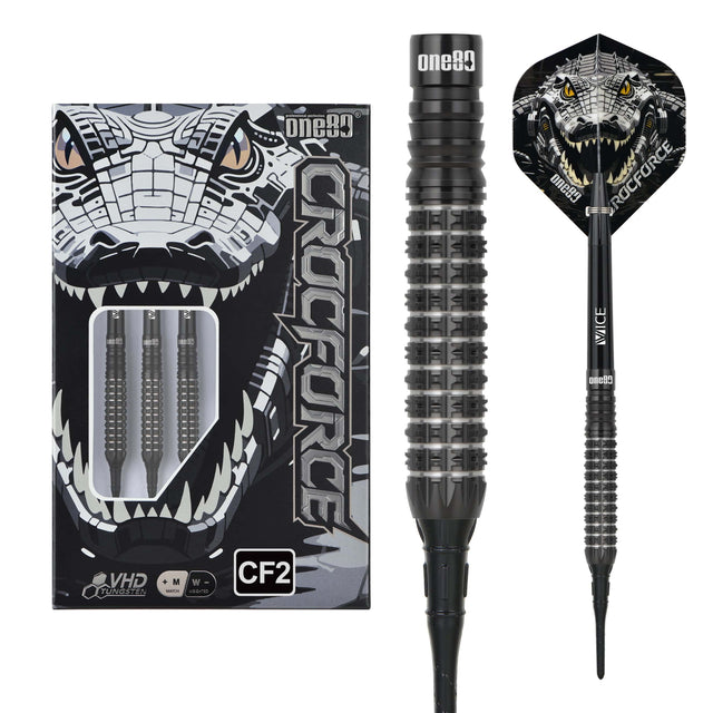 One80 Crocforce Darts - Soft Tip - 90% Tungsten - CF2 18g