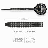 One80 Crocforce Darts - Steel Tip - 90% Tungsten - CF2