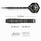 One80 Crocforce Darts - Soft Tip - 90% Tungsten - CF3 18g