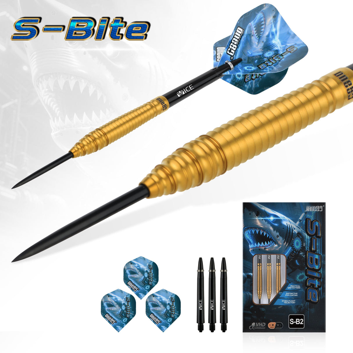 One80 S-Bite Darts - Steel Tip - 90% Tungsten - S-B2