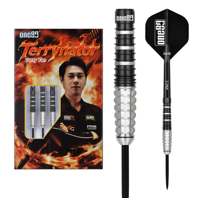 One80 Terry Tan Darts - Steel Tip - 90% Tungsten