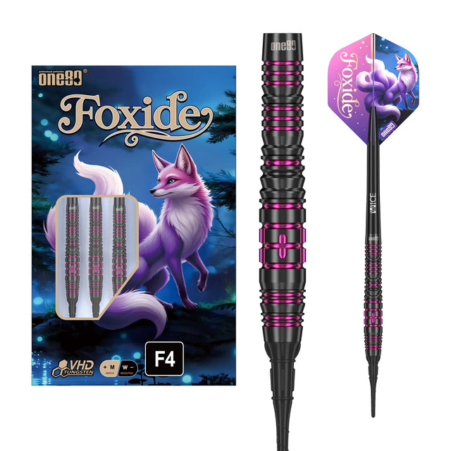 One80 Foxide Darts - Soft Tip - 90% Tungsten - F4 20g
