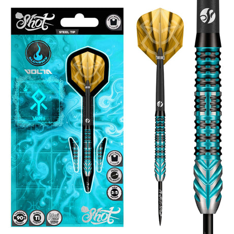 Shot Alchemy Darts - Steel Tip - 90% Tungsten - Volta