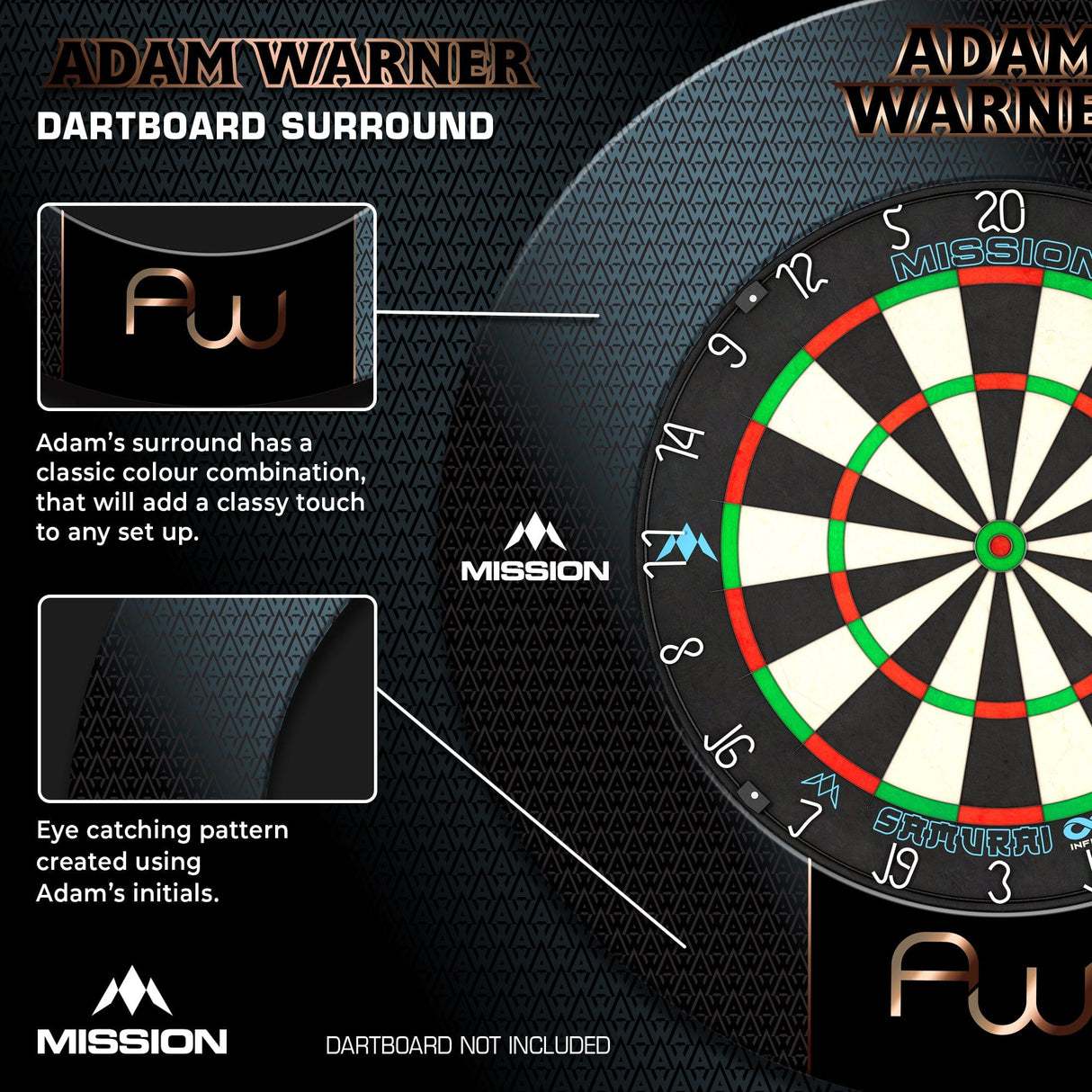 Mission Darts Players- Surround - Adam Warner