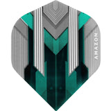 *Amazon Silver Dart Flights - No2 - Std - 100 Micron Aqua Blue