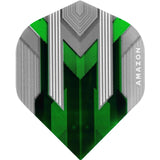 *Amazon Silver Dart Flights - No2 - Std - 100 Micron Green