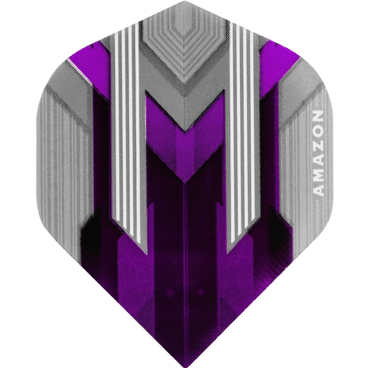 *Amazon Silver Dart Flights - No2 - Std - 100 Micron Purple