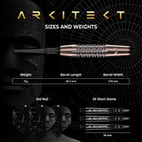 Mission Arkitekt Darts - Soft Tip - 90% Tungsten - Bronze Silica PVD - 19g