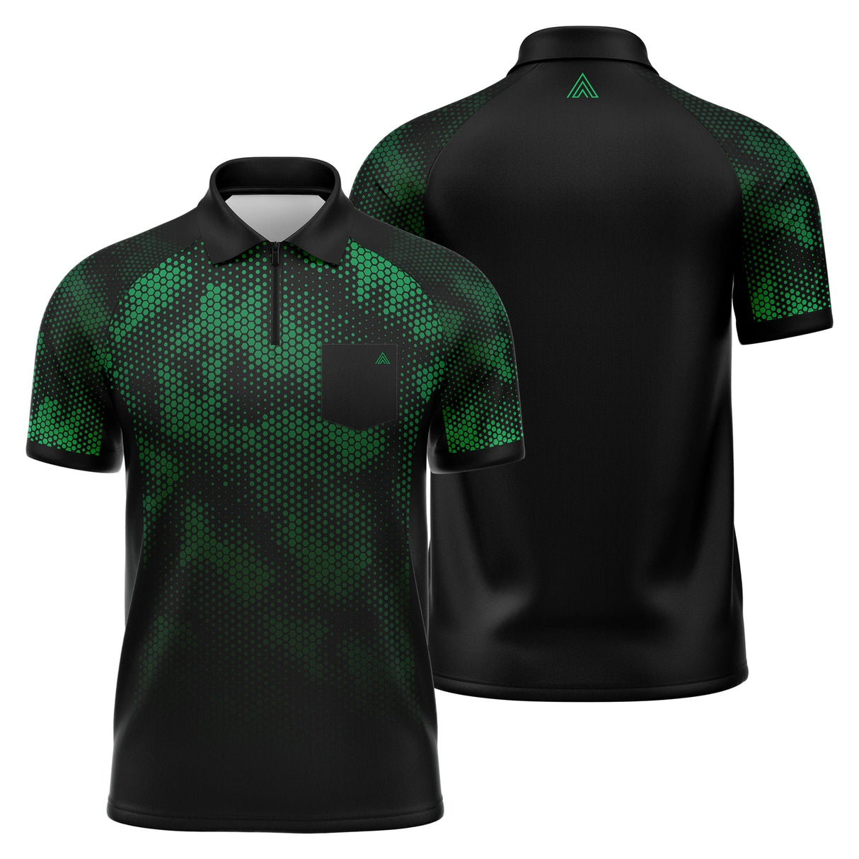 Arraz Hex Dart Shirt - Lightweight - Black & Green
