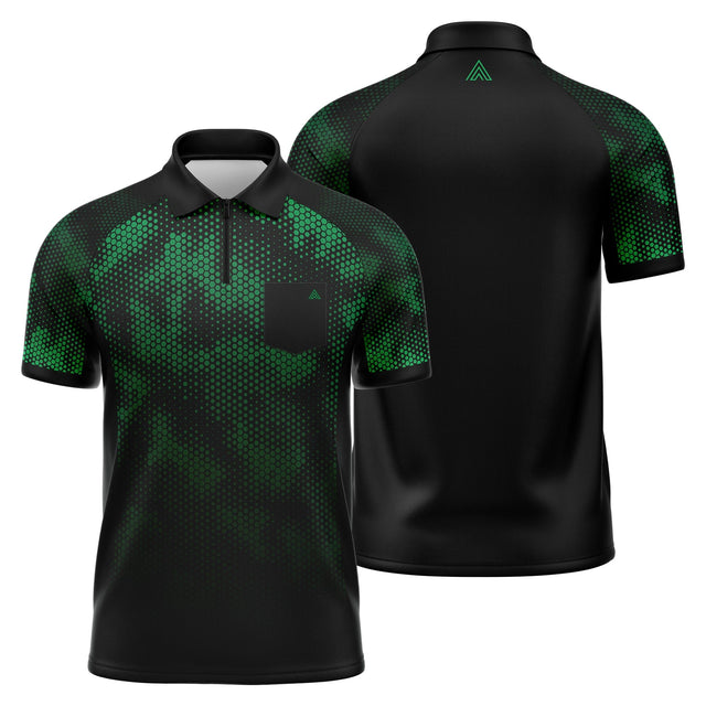 Arraz Hex Dart Shirt - Lightweight - Black & Green