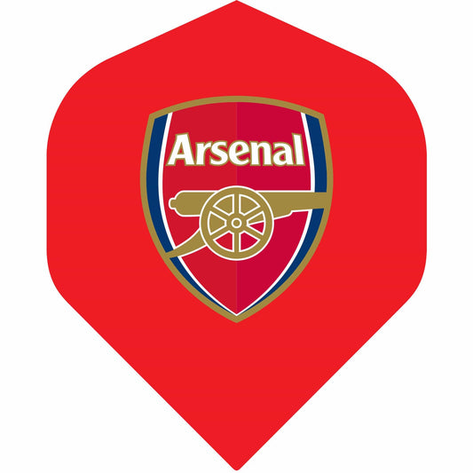 Arsenal FC Dart Flights - Official Licensed - No2 - Std - The Gunners - F1 - Red - Crest