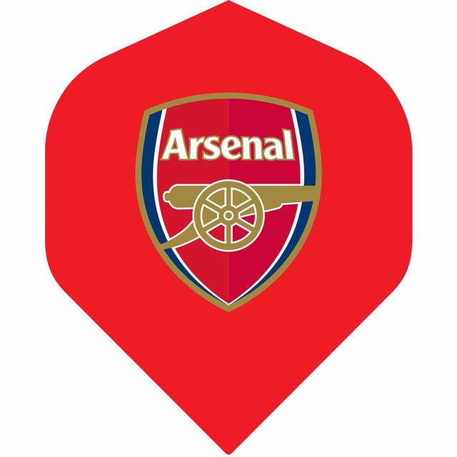 Arsenal FC Dart Flights - Official Licensed - No2 - Std - The Gunners - F1 - Red - Crest