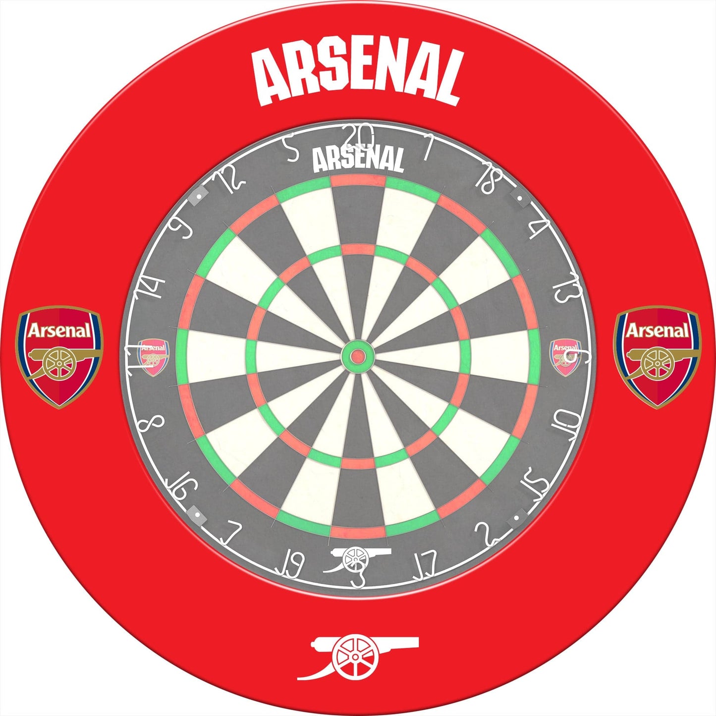 Arsenal FC Dartboard Surround - Official Licensed - The Gunners - S1 - Red - Logo