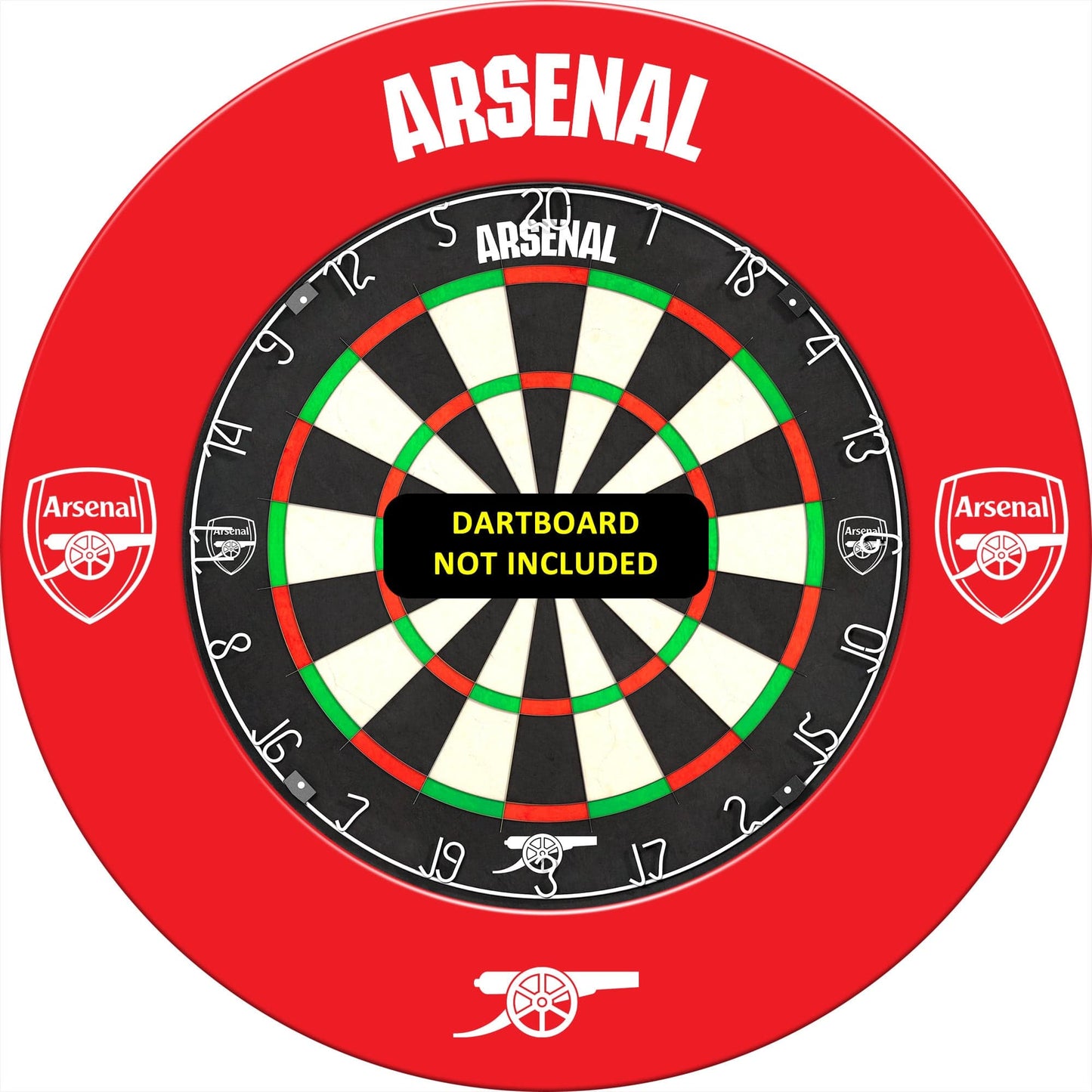 Arsenal FC Dartboard Surround - Official Licensed - The Gunners - S3 - Red - Mono Logo