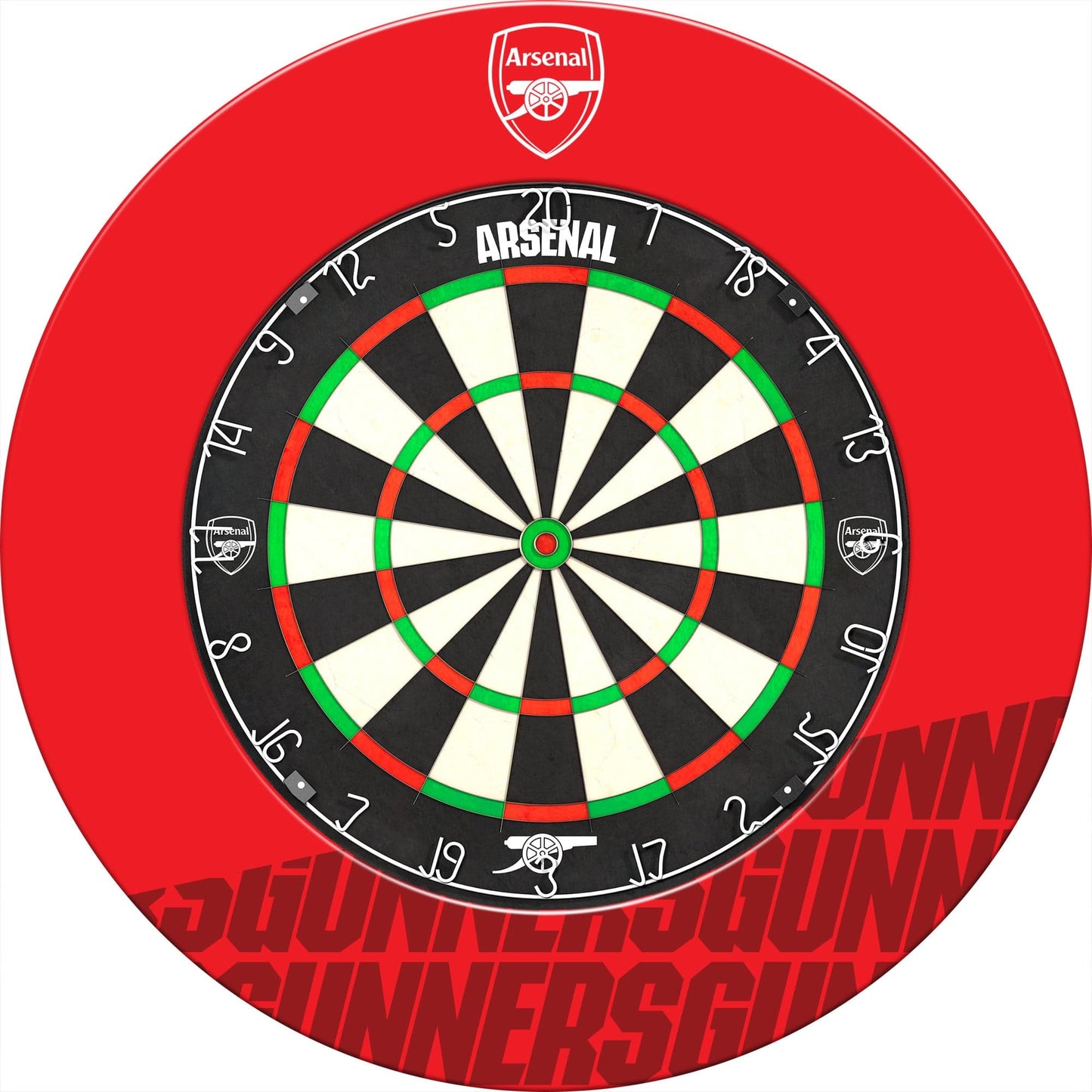 Arsenal FC Dartboard Surround - Official Licensed - The Gunners - S4 - Red - Gunners