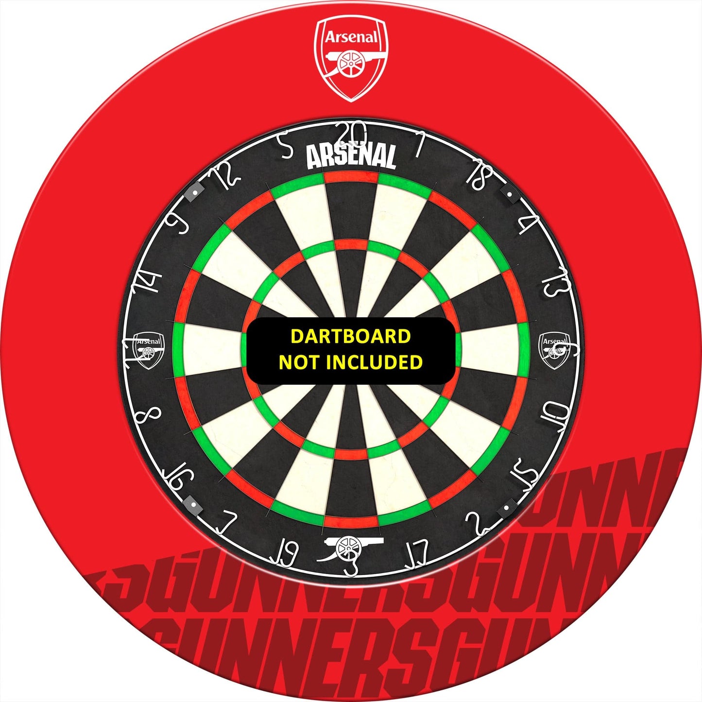 Arsenal FC Dartboard Surround - Official Licensed - The Gunners - S4 - Red - Gunners
