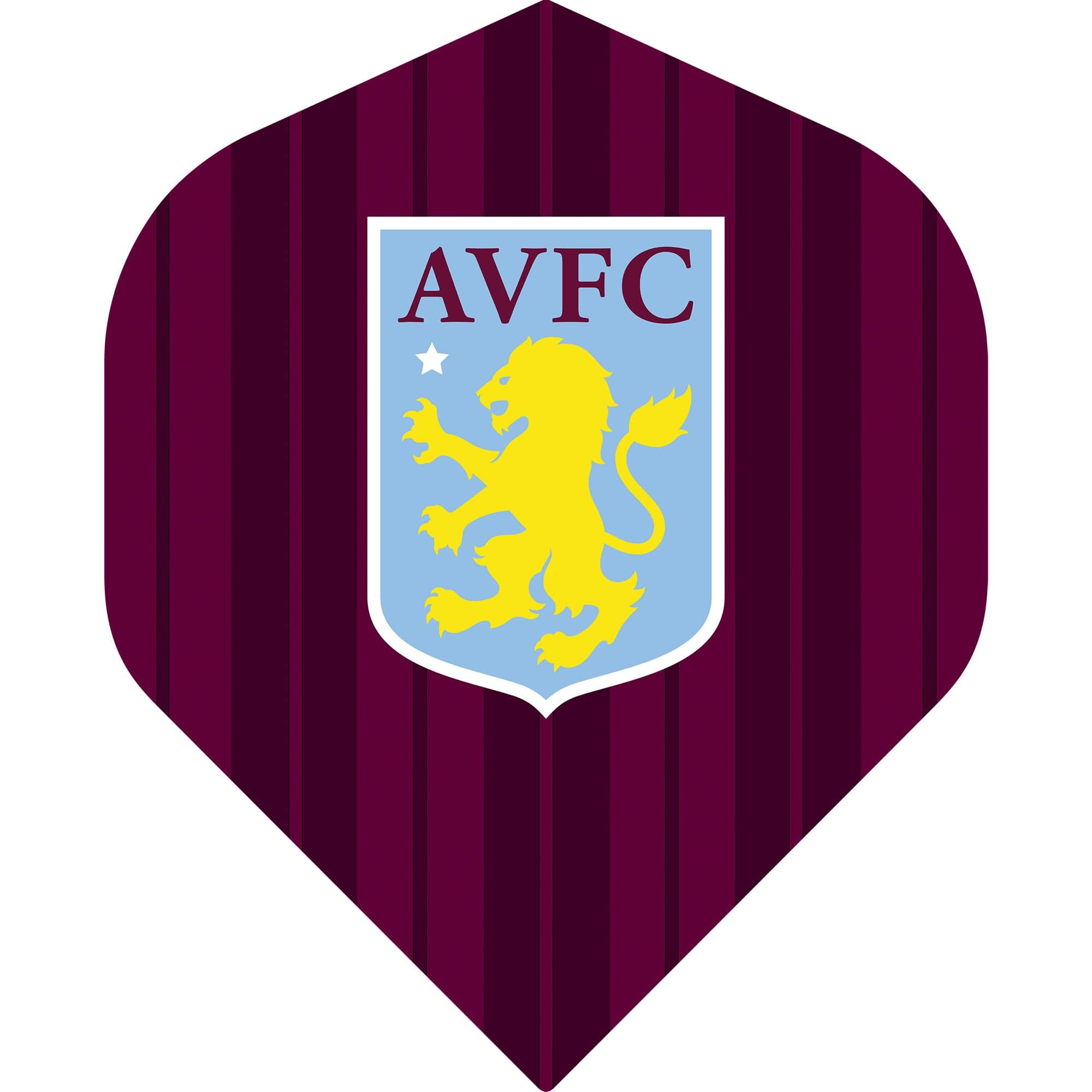 Aston Villa FC Dart Flights 100 Micron No2 Std AVFC F2 Ver