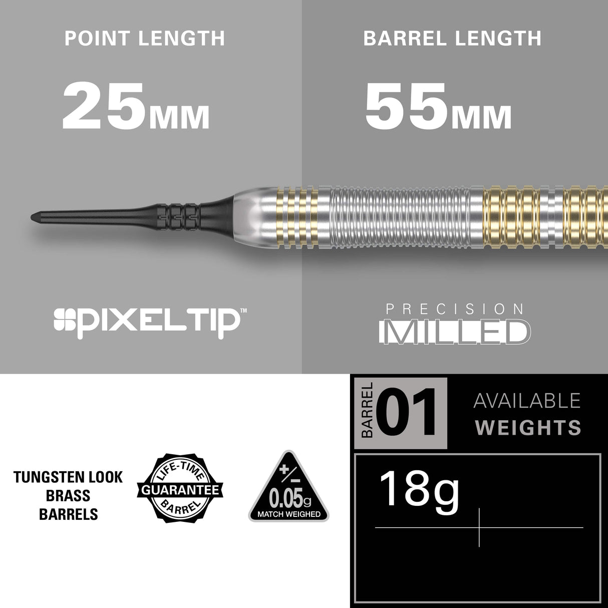 Target Rob Cross Darts  - Soft Tip - Brass 18g