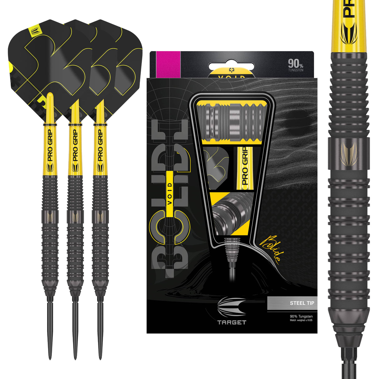 Target Bolide Void Darts - Steel Tip - 90% Tungsten - 02